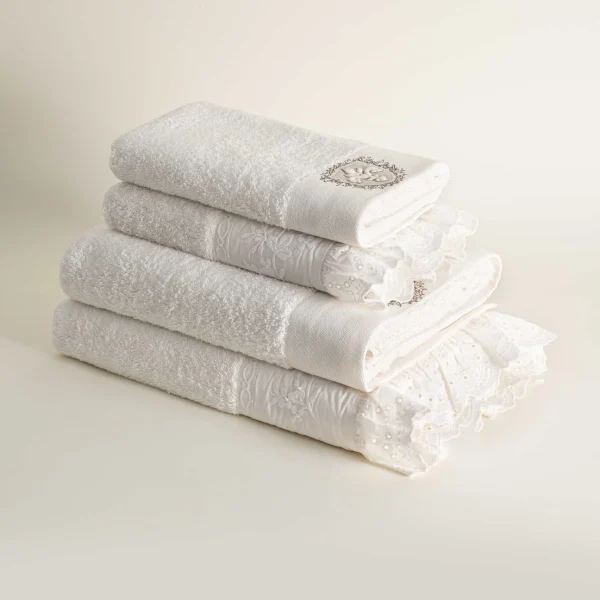 ست حوله ۱۰ تکه دونفره برند ecocotton مدل Elsa